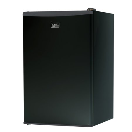 BLACK & DECKER Compact Refrigerator Energy Star Single Door Mini Fridge with Freezer, 4.3 Cubic Ft., Black BCRK43B
